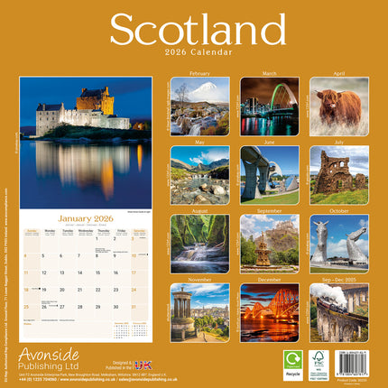 Avonside Schotland Kalender 2027