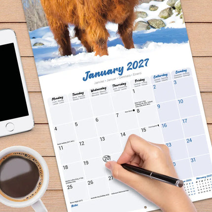 Avonside Schotse Hooglanders Kalender 2027