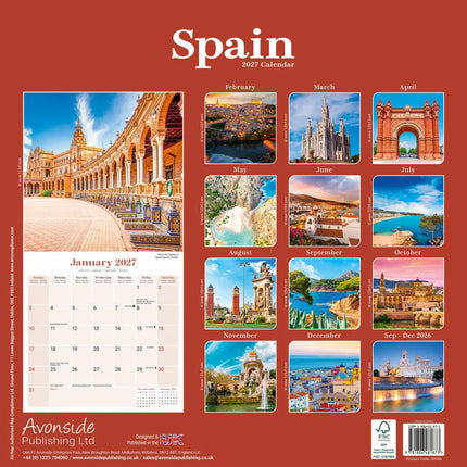 Avonside Spanje Kalender 2027