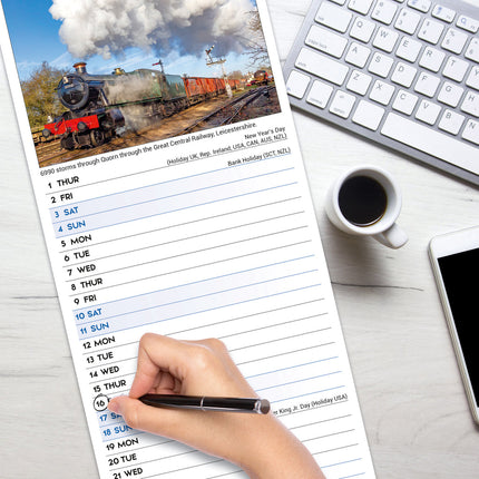 Avonside Steam Trains Kalender 2026 Slimline