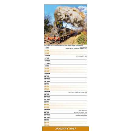 Avonside Steam Trains Kalender 2027 Slimline