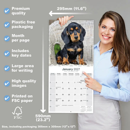 Avonside Teckel Kalender 2027