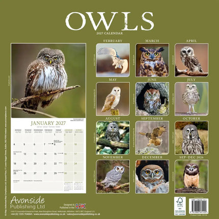 Avonside Uilen Kalender 2027