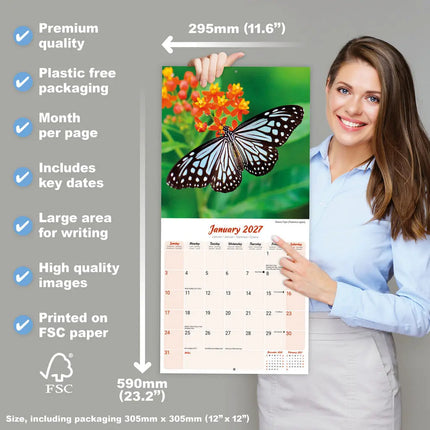 Avonside Vlinder Kalender 2027