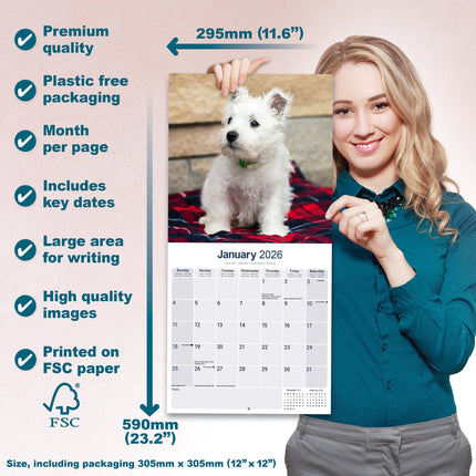 Avonside West Highland White Terrier Kalender 2026