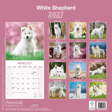 Avonside Witte Herder Kalender 2027