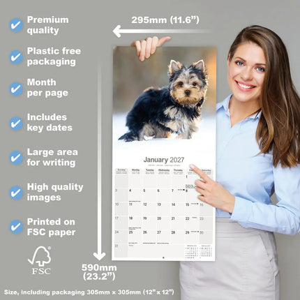 Avonside Yorkshire Terrier Puppies Kalender 2027