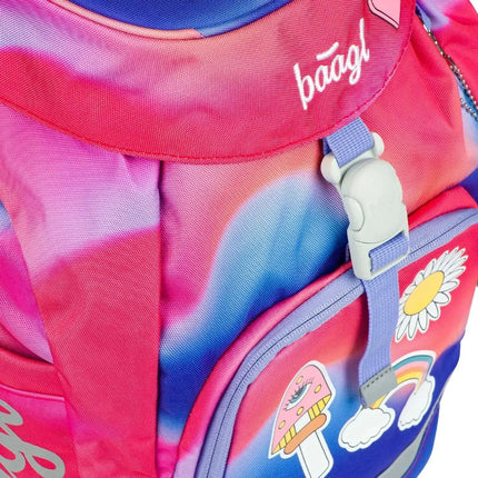 Baagl Baagl Airy Rugtas Rainbow Red 16.5L