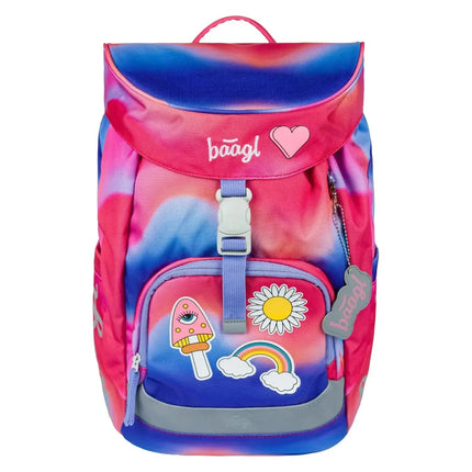 Baagl Baagl Airy Rugtas Rainbow Red 16.5L