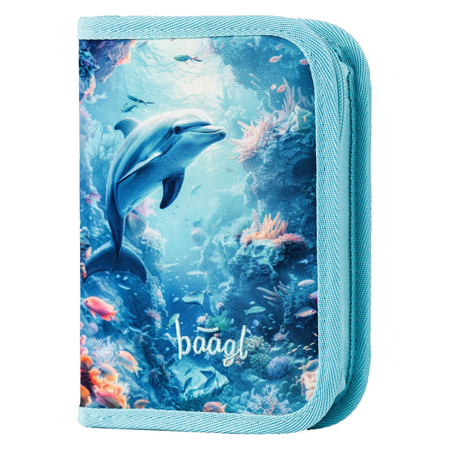 Baagl Baagl Etui - Pennenzak Dolfijn 1-rits