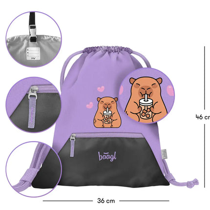 Baagl Baagl Gymtas Capybara met Rits