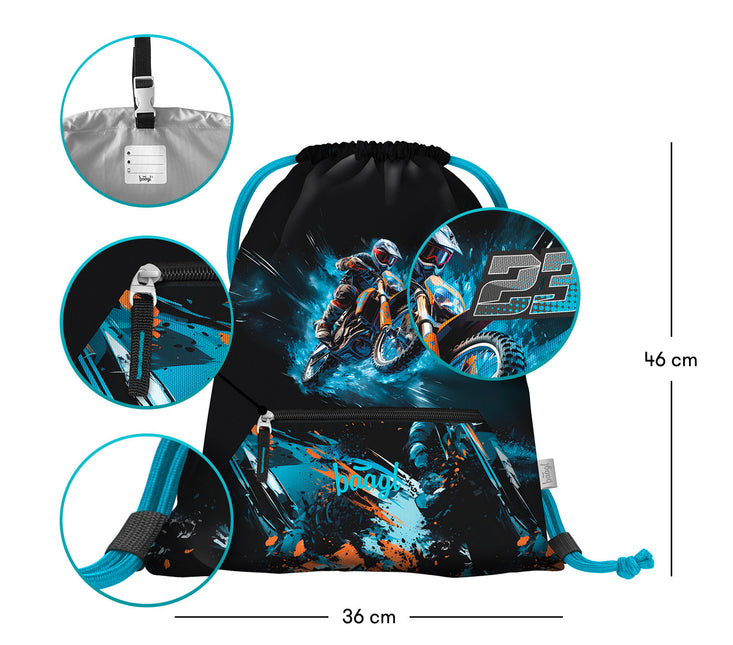 Baagl Baagl Gymtas Motor met rits