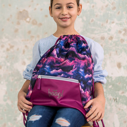 Baagl Baagl Gymtas Royal Unicorn met rits