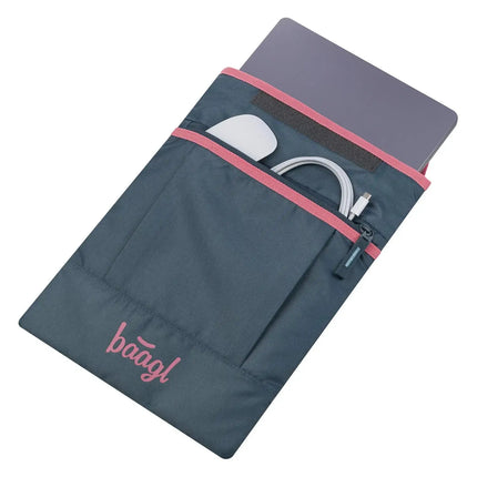 Baagl Baagl Laptoptas Logo Pink