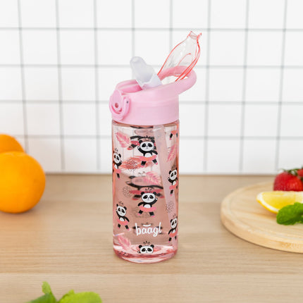 Baagl Baagl Panda Drinkfles 500ml met Rietje