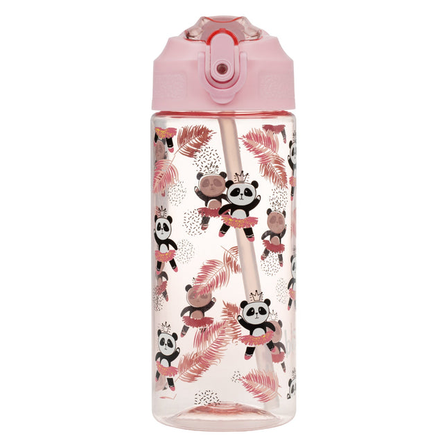 Baagl Baagl Panda Drinkfles 500ml met Rietje