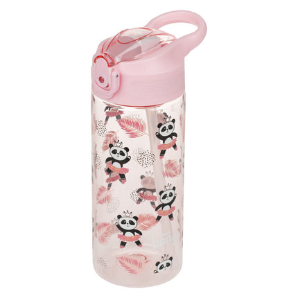 Baagl Baagl Panda Drinkfles 500ml met Rietje