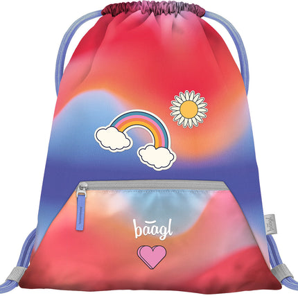 Baagl Baagl Regenboog Gymtas met Rits