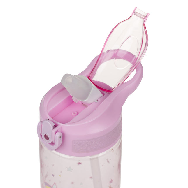 Baagl Baagl Regenboog Unicorn Drinkfles 500ml met Rietje