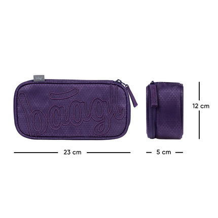 Baagl Baagl School etui Plum 1-rits