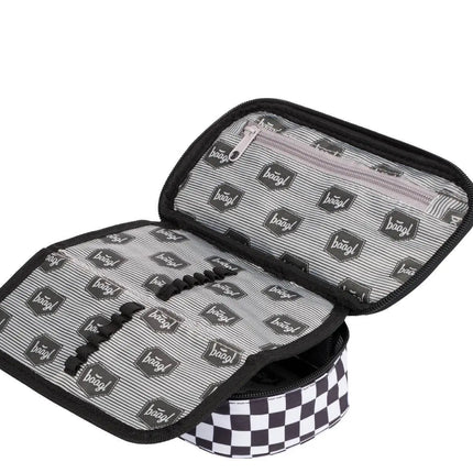 Baagl Baagl School etui Skate Checked 1-rits