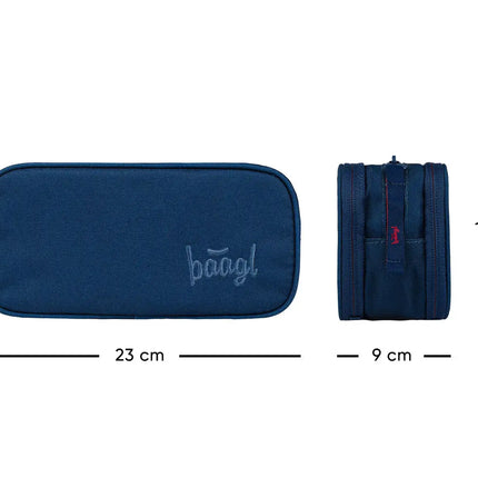 Baagl Baagl Student Etui Navy 3-ritsen