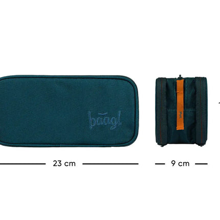 Baagl Baagl Student Etui Petrol 3-ritsen