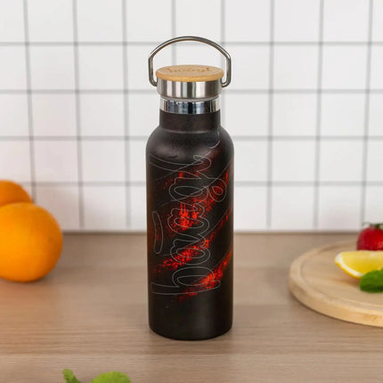 Baagl Baagl Thermosfles Bamboedeksel Lava 500 ml