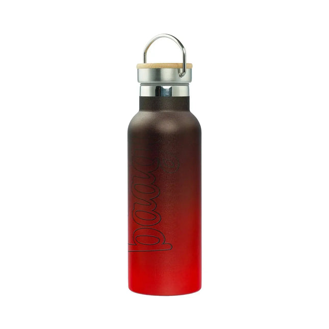 Baagl Baagl Thermosfles Bamboedeksel Rood-Zwart 500 ml