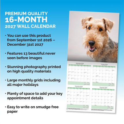 Baker & Bray Airedale Terrier Kalender 2027