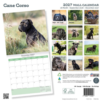 Baker & Bray Cane Corso Kalender 2027