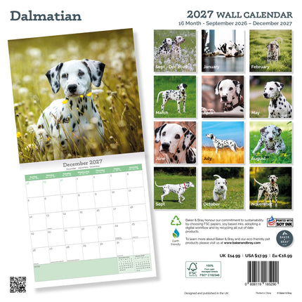 Baker & Bray Dalmatier Kalender 2027