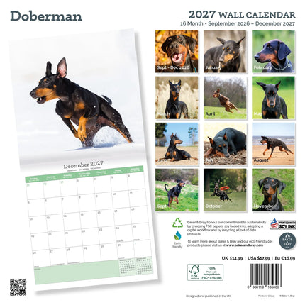 Baker & Bray Dobermann Kalender 2027