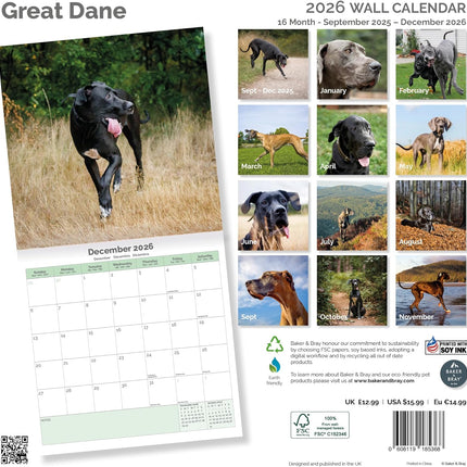 Baker & Bray Duitse Dog Kalender 2026
