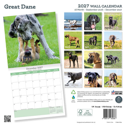 Baker & Bray Duitse Dog Kalender 2027
