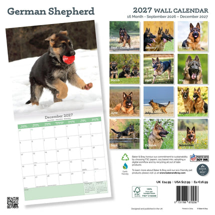 Baker & Bray Duitse Herder Kalender 2027