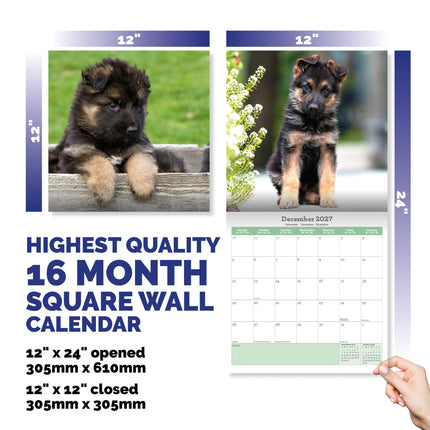 Baker & Bray Duitse Herder Puppies Kalender 2027