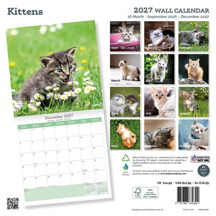 Baker & Bray Kittens Kalender 2027