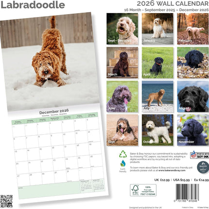 Baker & Bray Labradoodle Kalender 2026