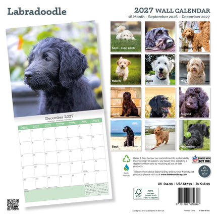 Baker & Bray Labradoodle Kalender 2027