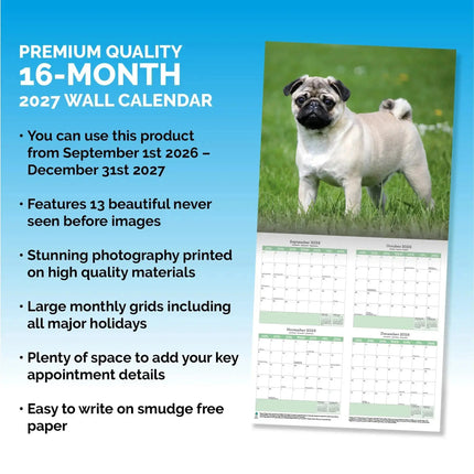 Baker & Bray Mopshond Kalender 2027