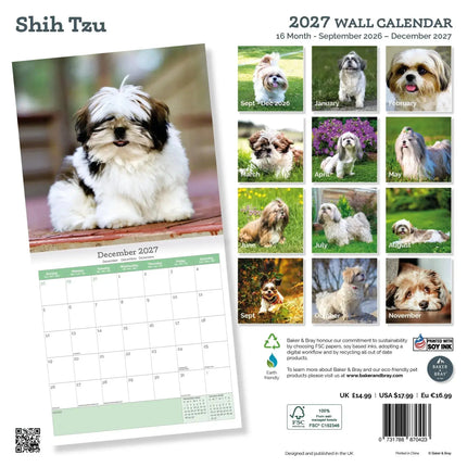 Baker & Bray Shih Tzu Kalender 2027
