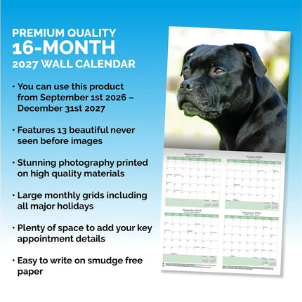Baker & Bray Staffordshire Bull Terrier Kalender 2027