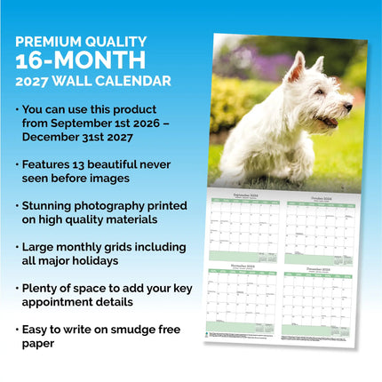 Baker & Bray West Highland White Terrier Kalender 2027