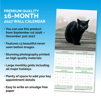 Baker & Bray Zwarte Katten Kalender 2027