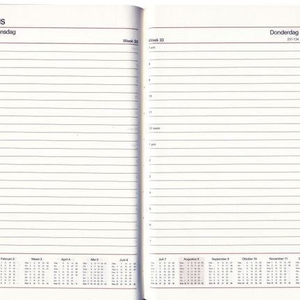 Bekking & Blitz A5 Combi Dag Agenda 2026