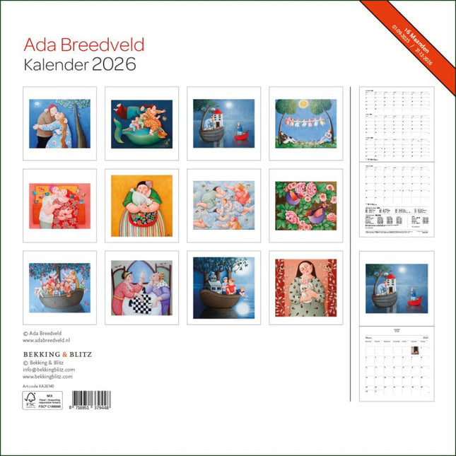 Bekking & Blitz Ada Breedveld Kalender 2026