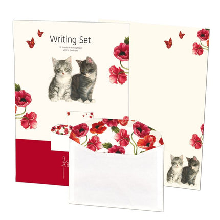 Bekking & Blitz Briefpapier met enveloppen: Franciens Kittens & Poppies