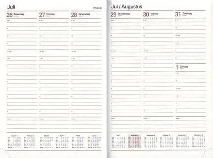 Bekking & Blitz Combi Week Agenda A5 2026-2027