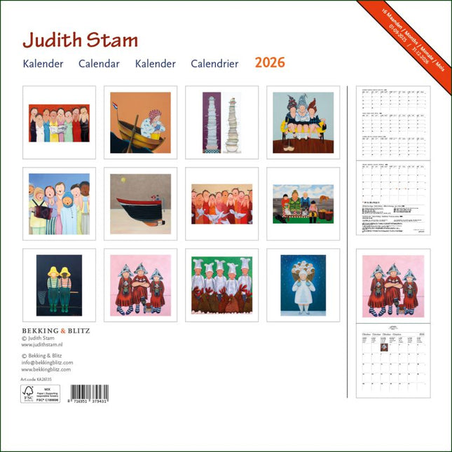 Bekking & Blitz Judith Stam Kalender 2026